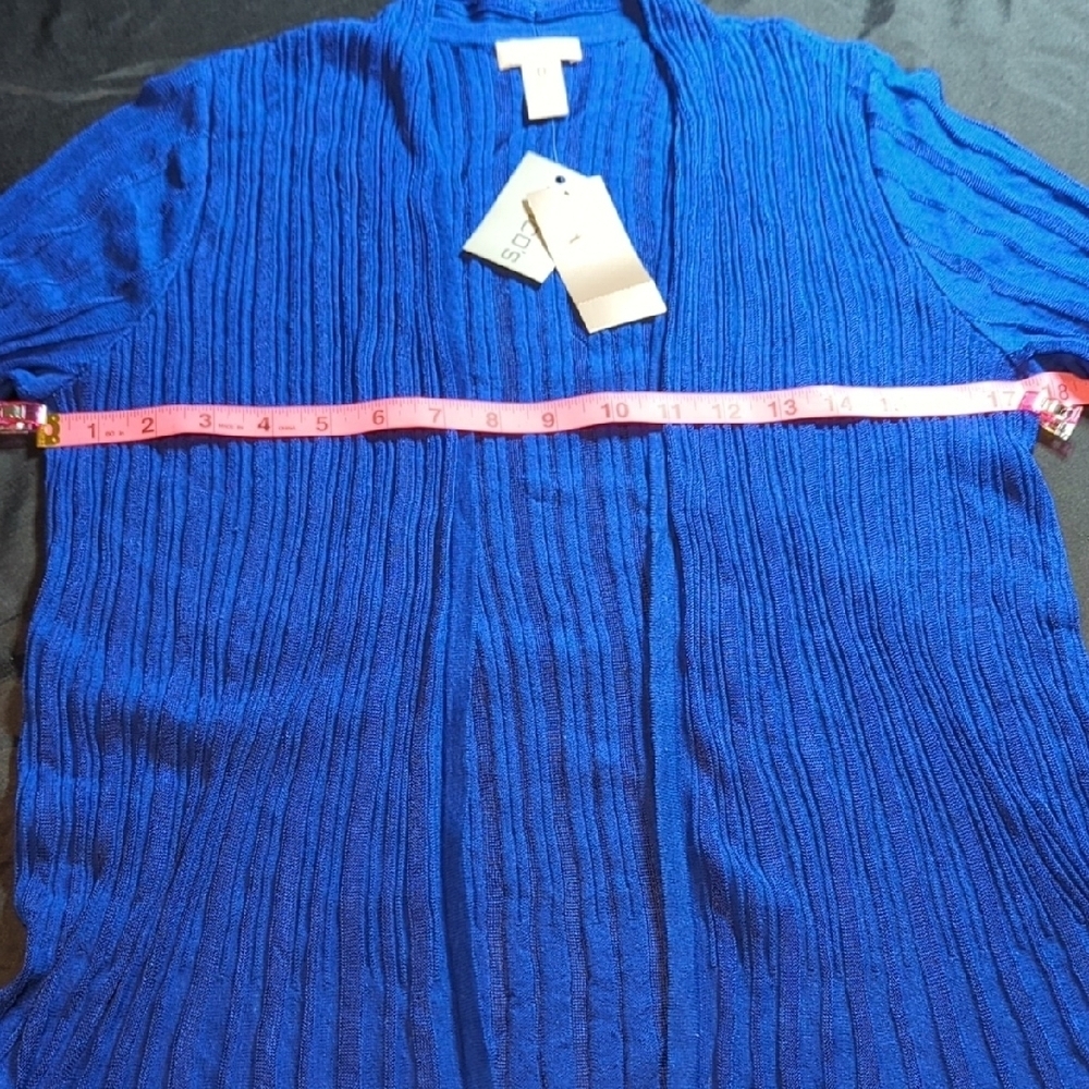 Chico's Electric Blue Camisole New With Tags Beautiful See-through.... - Picture 8 of 14